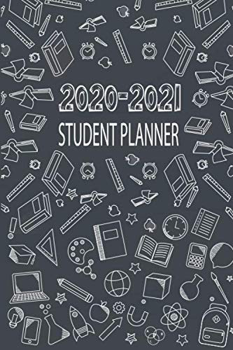 2020-2021 School Timetable Notebook One Year Student Notebook Weekly Schedule Planner ,111 Pages of White Paper ,6 X9 Cute Matte Cover