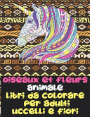 Libri da colorare per adulti - Uccelli e fiori - Animale