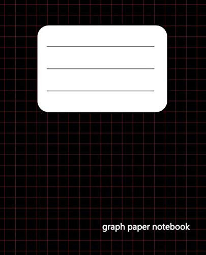 Graph paper notebook 5X5 mm squares black: 120 Pages, Graphing Grid Paper, (7.5x9.25 in) matte cover