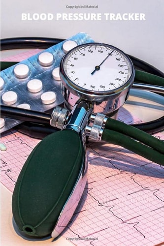 Blood Pressure Tracker 6" x 9": Blood Pressure Logbook, Medical Notebook