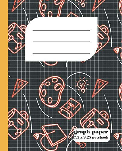 Graph paper notebook: college ruled line paper Dual layout notebook 7.5x9.25 insh
