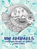 Coloring Books of Animal - 100 Animals - Thick Lines