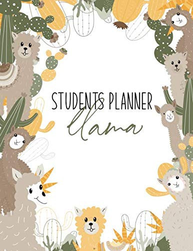 students planner llama: Homeschool Student Planner, and Log Book with ..., Daily Assignment Tracker, Weekly Planner Academic Year August 2020- July 2021(llama cover)