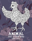 Adult Coloring Books - Animal - Easy Level