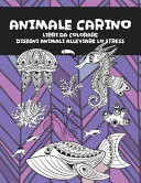 Libri da colorare - Disegni animali alleviare lo stress - Animale carino