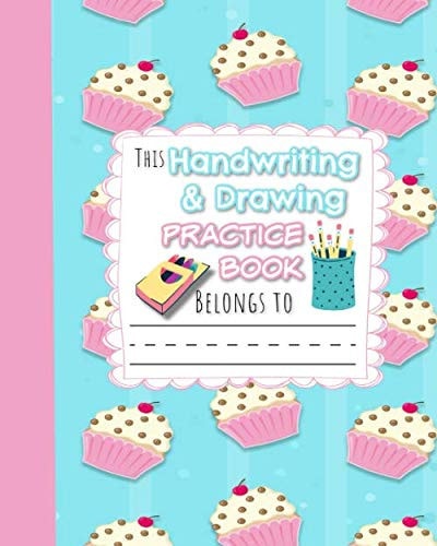 Cupcake and Sprinkles - Primary Story Journal |Handwriting and Drawing Practice: Dotted Midline and Picture Space | Grades K-2 School Exercise Book | ... - Pink (Kids Handwriting Practice Journal)