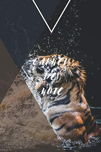 Carnet de Note Notebook | 6x9 Pouces | 120 Pages | Tigre | Carnet de Note Avec Pages Lignés