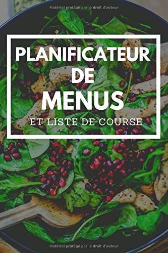 Planificateur de Repas et Liste de Course 150 Semaine ( 3 Ans ) d'organisation de Repas et de Course Hebdomadaire