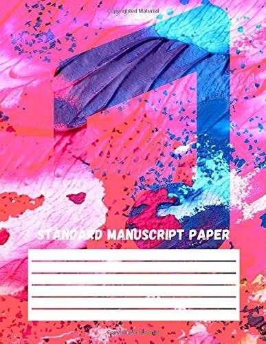 Standard Manuscript Paper: Blank Piano Sheet Music Notebook Music Staff Paper Notebook For Kids 8.5"x 11"Large Staff 6 Staves Per Page Fantastic Gift For Children and A Little Musicians (V.9)