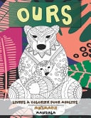 Livres à colorier pour adultes - Mandala - Animaux - Ours