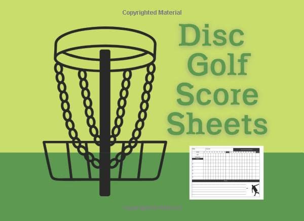 Disc Golf Score Sheets: Scorecard Log Book for Flying Disc Sport, Park Game, Results Keeper Shades of Green Cover