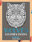 Coloring Books Animal - Large Print - Wolves