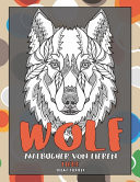 Malbücher von Tieren - Dicke Linien - Tiere - Wolf
