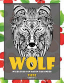 Malbücher von Tieren für Kinder - Grosse A4 - Tiere - Wolf