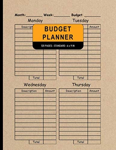 Monthly Budget Planner Log Book: Simple Budget Planner For Small Business Organizer | Cash Book | Finance | Income Expense Log Book