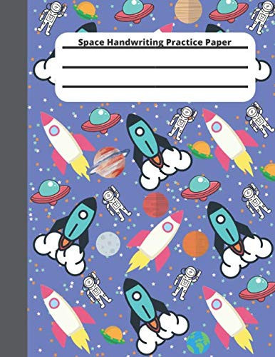 Handwriting Practice Paper: 100 Blank Writing Pages For Students Learning to Write Letters And Numbers