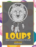 Livres à colorier d'animaux et de fleurs - Niveau facile - Animaux - Loups
