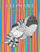 Coloring Book with Animals for Adults - Large Print - Elephant