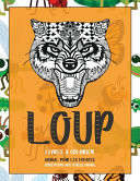 Livres à colorier - Conceptions anti-stress Animal - Animal pour les enfants - Loup