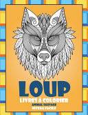 Livres à colorier - Niveau facile - Animal sauvage - Loup