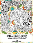 Mandala Malbuch für Kinder - Einfaches Level - Tier - Chamäleon