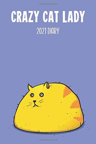 Crazy Cat Lady Diary 2021 A Funny Full Year Planner Gift for Lady Cat Lover