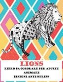 Libro Da Colorare per Adulti - Disegni Anti Stress - Animale - Lions