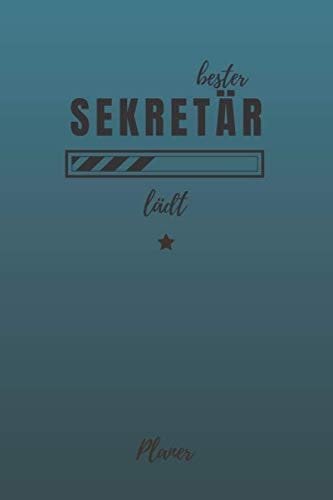 bester Sekretär lädt Planer: inkl. Kalender 2020/2021 für die Ausbildung o. Weiterbildung | Perfekt für Männer, die die rechte Hand vom Chef sind | Ausbildungsbeginn Geschenk (German Edition)