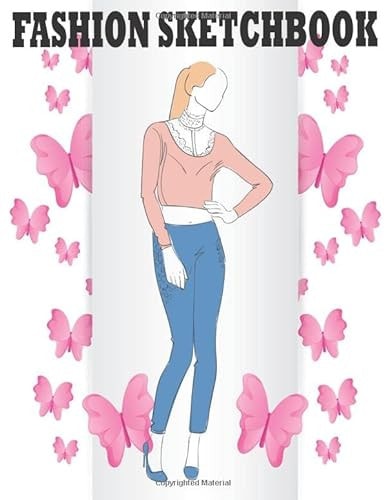 My Fashion Sketchbook: Professional Figure Templates for Fashion Designers