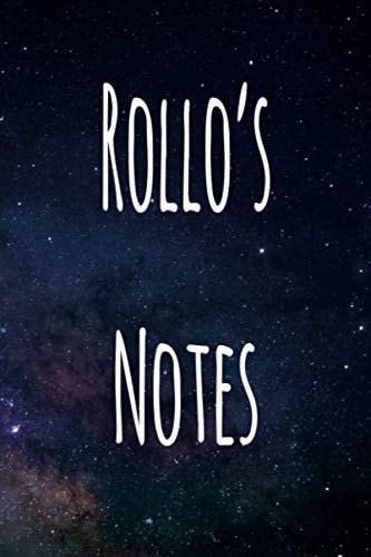 Rollo's Notes: Personalised Name Notebook - 6x9 119 page custom notebook- unique specialist personalised gift!