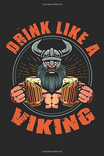 Drink like a viking: Viking notebook with 100 checkered pages in 6x9 format for followers of Nordic mythology,
