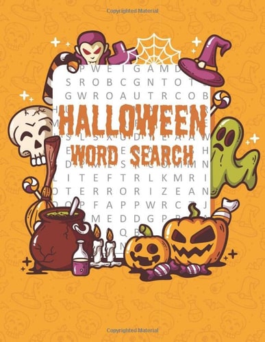 Halloween Word Search Fun and Challenging Halloween Word Search Puzzles Book for Kids Ages 6 and Up
