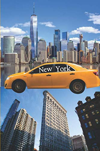 New York: Lined paper Notebook, Composition Notebook, Journal, Diary | Gifts for men women teen student Birthday Christmas | Manhattan Skyline, Flatiron building