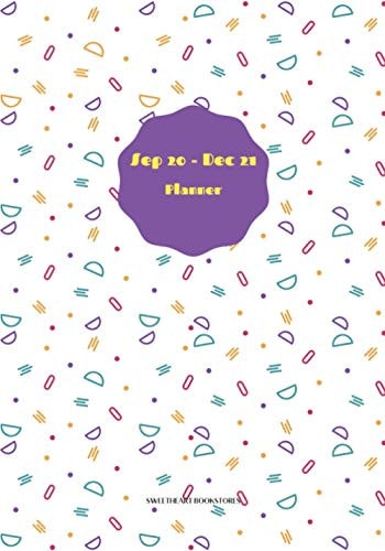 Sep 2020 - Dec 2021 Planner: 16 Months Daily, Weekly & Monthly Planner, Organizer, Calendar, Notebook, Journal. Extra Note & Blank Pages. Academic ... 7x10 in, Fun Shapes Abstract Pattern Cover