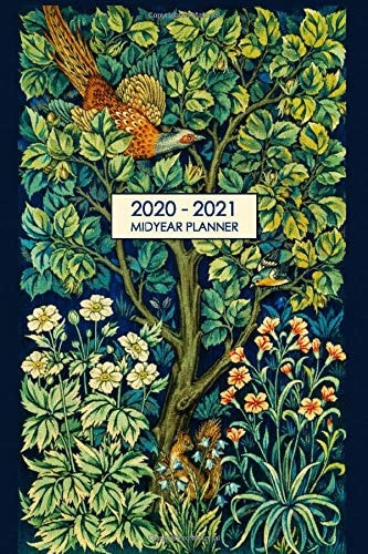 2020-2021 Midyear Planner (William Morris Pheasant): August 2020–July 2021 Weekly/Monthly Midyear Planner, 6x9