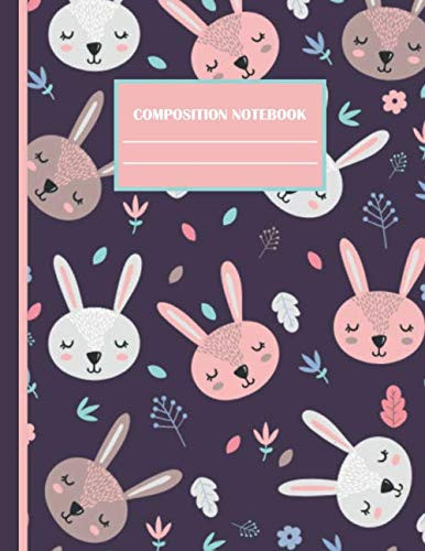 Composition Notebook: (8.5” X 11”-110 Blank Lined Cute Animals Notebook for Kids School Home Work Writing ; Daily Home Work Practice Journal ; School ... Ruled Journal For Boys, Girls ,Women ,Teens )