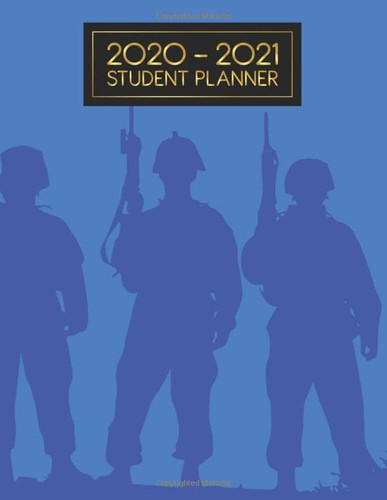 Student Planner For High School: Assignment, Project, Study and Agenda for School, Home and Work | 2020-2021 Academic Weekly, Monthly & Yearly Planner (Large, 8.5 x 11) - Patriotic Cover