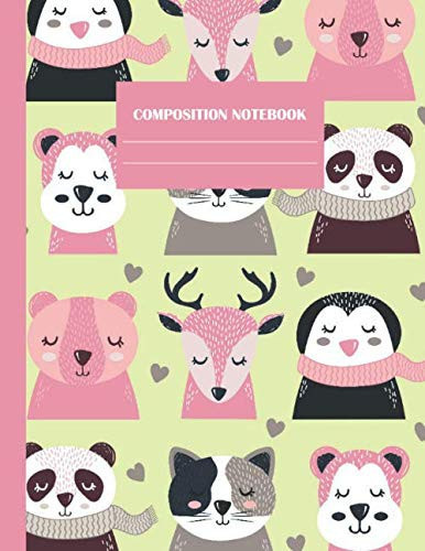 Composition Notebook: 8.5” X 11”-110 Blank Lined Cute Notebook for Kids School Home Work Writing Book ; Daily Home Work Practice Journal ; One Subject ... Ruled Journal For Boys, Girls ,Women ,Teens