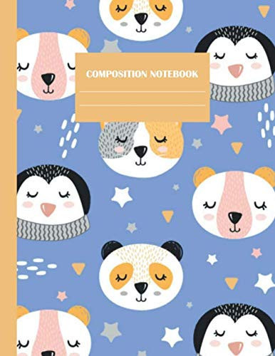 Composition Notebook: 8.5” X 11”-110 Blank Lined Cute Notebook for Kids School Home Work Writing Book ; Daily Home Work Practice Journal ; ... Ruled Journal For Boys, Girls ,Women ,Teens