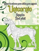 Libros de colorear para adultos para mujeres - Nivel fácil - Animales - Unicornio