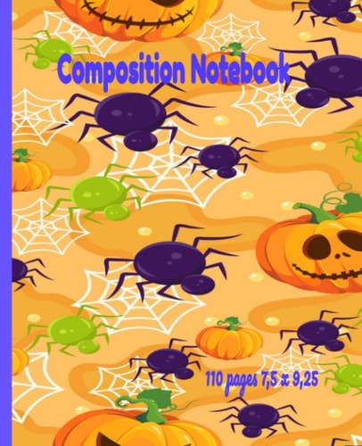 Composition Notebook 7. 5 X 9. 25 Inches 110 Pages