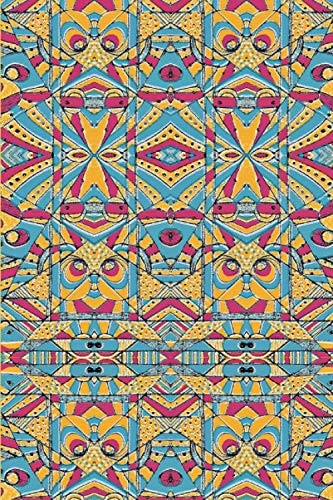 African Notebook with Traditional Print Design (paperback) West African Patterned 100 Page Notebook/journal/diary/Exercise Book (6 X 9 )/Afro-Caribbean/Black