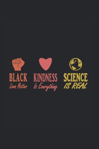 Black lives matter kindess message: 6x9 liniertes Journal (German Edition)