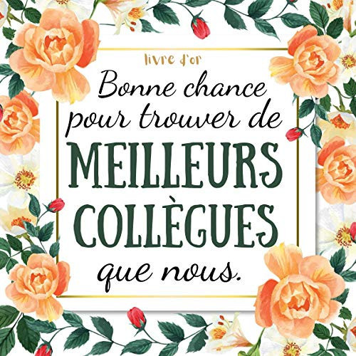 Meilleurs Collègues Livre d'or Depart Collegue Travail Homme Femme , Cadeau départ Retraite Humoristique , Alternative Carte Depart Collegue , à Personnaliser de Photos et Messages