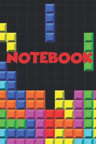 NOTEBOOK: Tetris Game Notebook: Writing Journal For Kids, Cool Tetris Pattern with Dot Grid Pages Notebook For Girls, Boys, Great Gift Diary For children , daily Planner