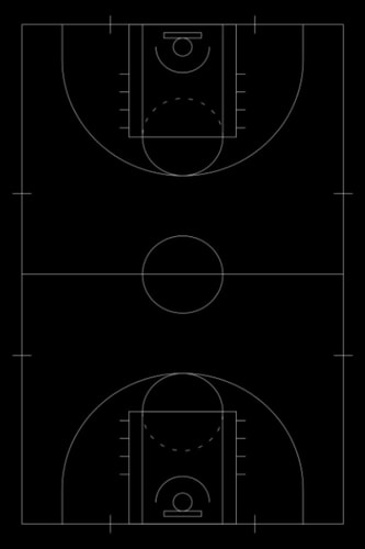 Basketball Playbook: Basketball Playbook for Coaches Players | Perfect Notebook To Plan Basketball Drills, Plays and Strategies | 6" x9" Notebook for ... | Blank Basketball Court Diagrams Notebook