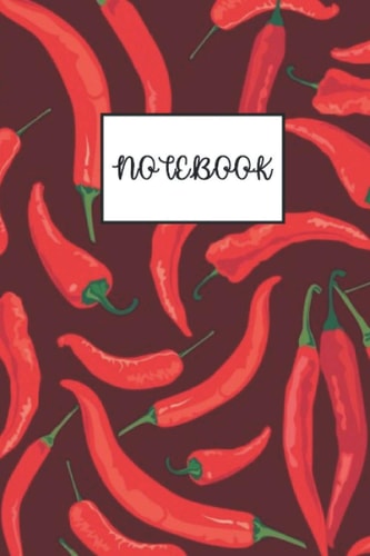 NOTEBOOK: Dot Grid NoteBook, Graph papers Journal: Awesome Gift for Red chilli peppers lovers Vintage Retro Planner, Game ... for Women, girls and teens, guys, university and college students