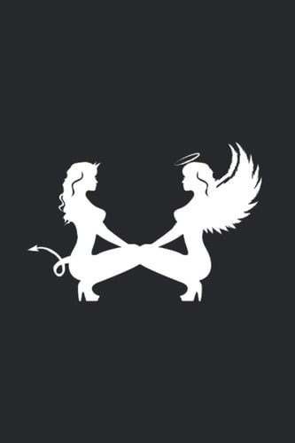Angel Demon Love Angel Fan Journal: Funny College Ruled Notebook If You Love Myth Creatures And Fantasy. Cool Journal For Coworkers And Students, Sketches, Ideas And To-Do Lists
