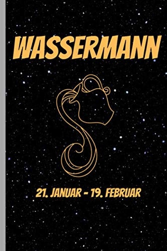 Sternzeichen Wassermann Tagebuch Journal Liniert Weiß 120 A5 Seiten Für Notizen