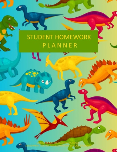 Generic 2020 Student Homework Planner - Weekly Undated Academic Planner - Assignment Agenda for Elementary School Students - 8.5" x 11" - Paperback
